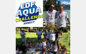 11 nageurs du club engagés pour la traversée du Lac d'Annecy / EDF Aqua Challenge 